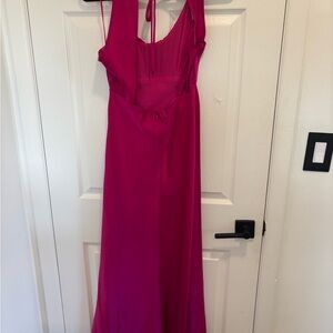 Astr Pink Fuchsia Maxi Dress